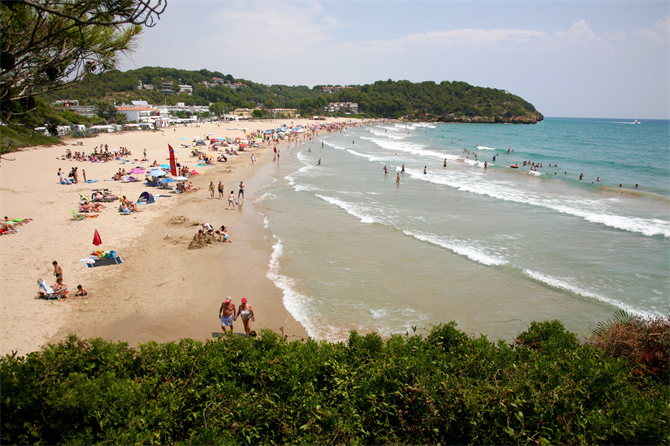 Playa La Mora à Tarragone, Costa Dorada - Catalogne (Espagne)