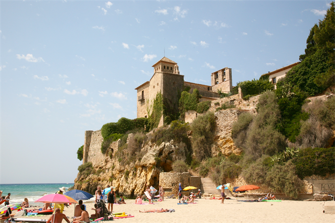 Playa y Castillo de Tamarit, Tarragona