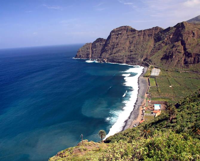 De bästa stränderna på Kanarieöarna - Playa de Hermigua (La Gomera)