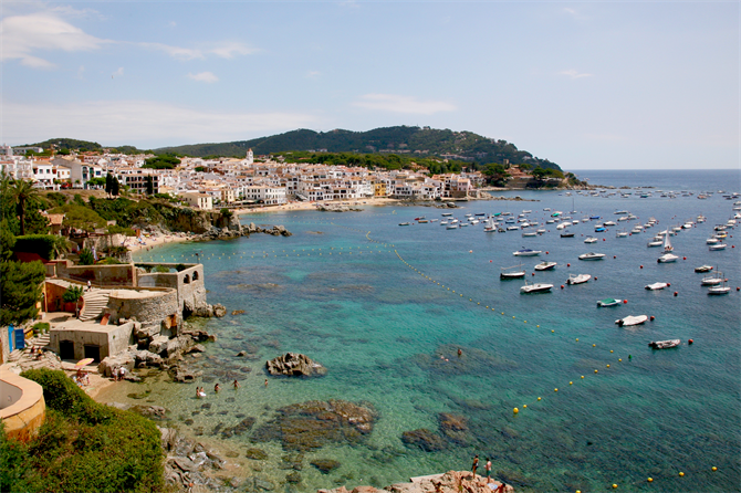 Vista di Calella de Palafrugell, Costa Brava