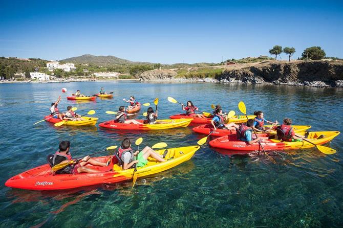 Kayak en la Costa Brava