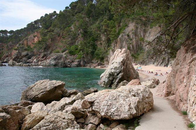 Camí de Ronda vorbei am Strand El Golfet, Calella de Palafrugell