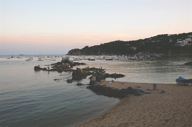 Playa de Las Barcas en Calella de Palafrugell