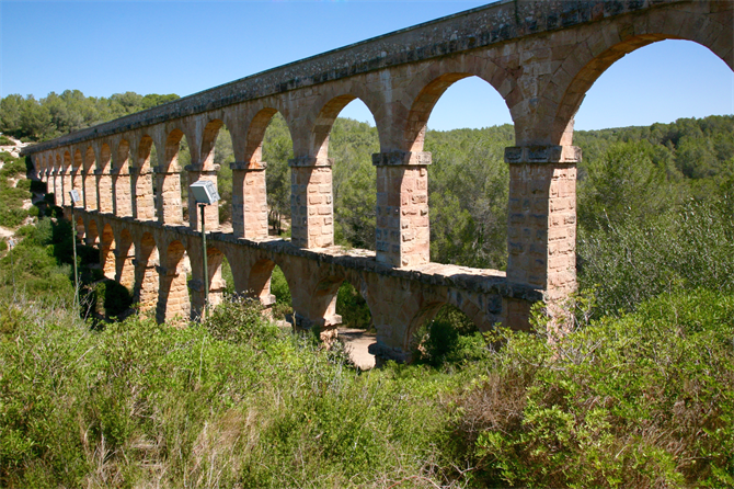 Aqueduc du Pont du Diable à Tarragone, Costa Dorada - Catalogne (Espagne)