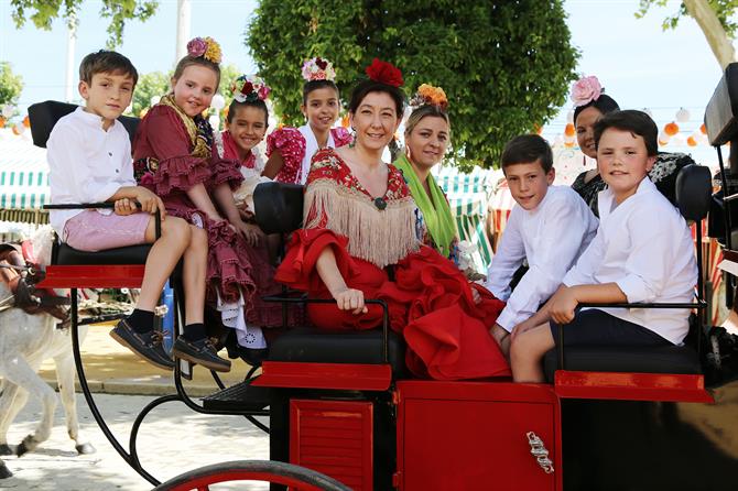 Feria de Abril - dzieci podczas obchodów