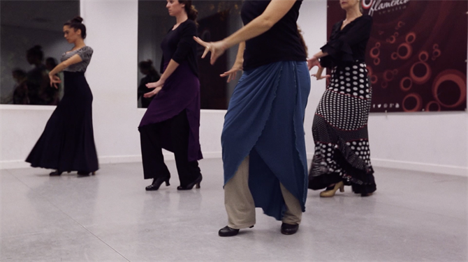 Chaussures flamenco et danse, Estudio Flamenco à Séville, Andalousie (Espagne)