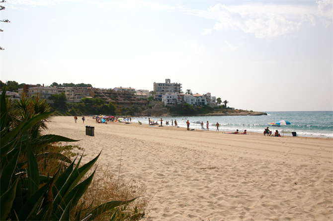 La spiaggia di Altafulla, Tarragona, Costa Dorada