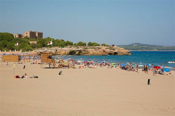 Playa L’Arrabassada in Tarragona, Costa Dorada