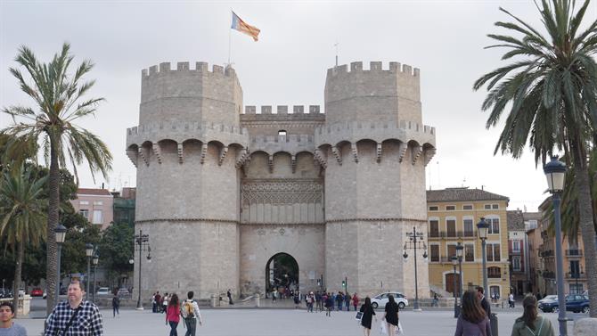Torres de Serrano à Valence, Communauté valencienne (Espagne)
