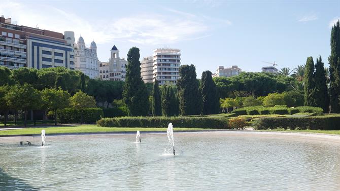 Les jardins du Turia à Valence