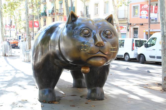Pomnik kota, El Gato de Botero en El Raval