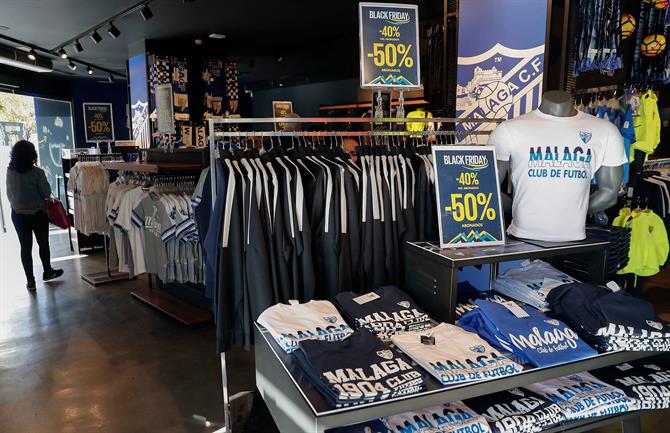Shop of Málaga FC, Málaga