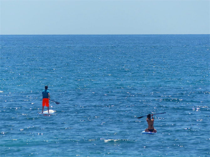 Prancha a remos em Altea