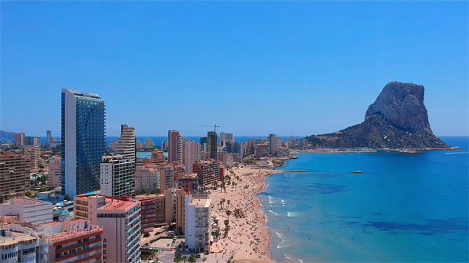 Calpe with the Peñón de Ifach in the background