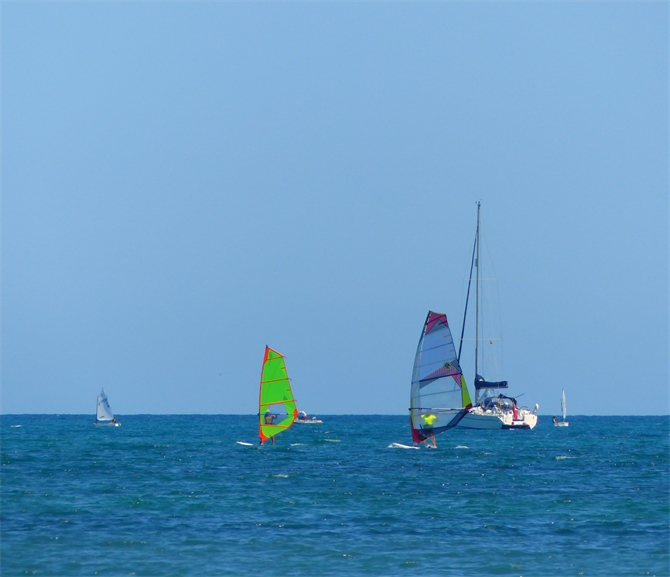 Windsurfing at Playa Lisa