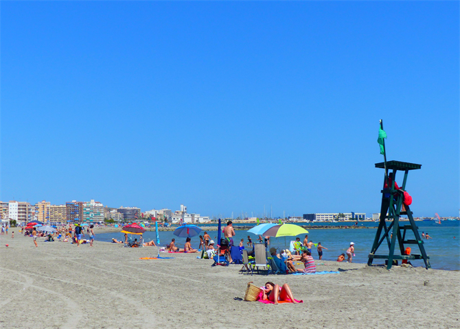 Strandliv i Santa Pola