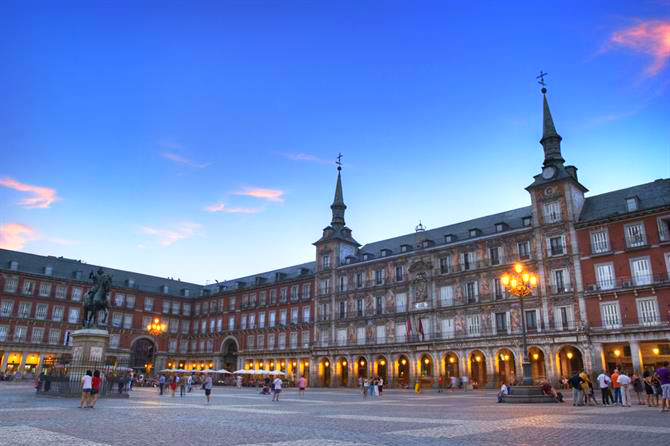 Torget Plaza Mayor i Madrid