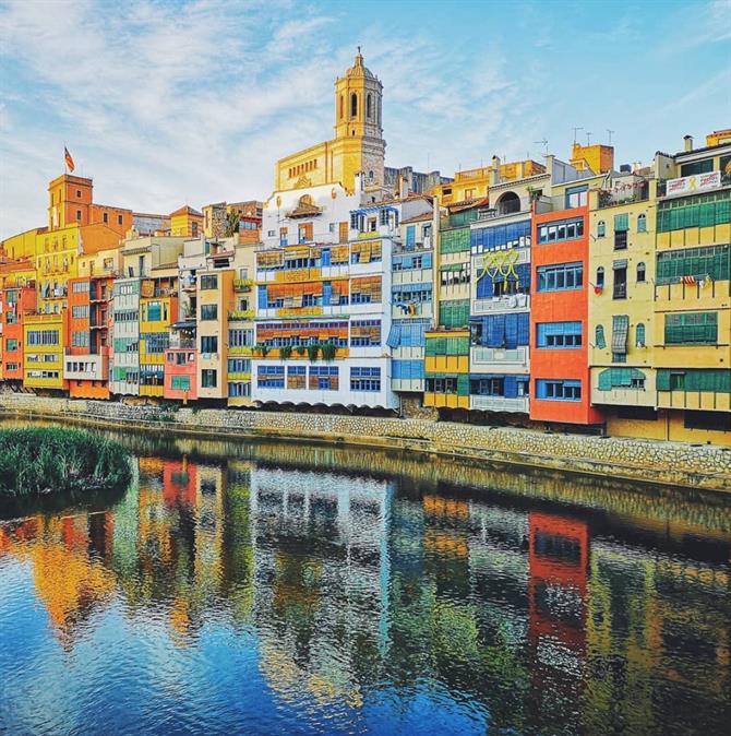 Case colorate sul fiume Onyar, Girona