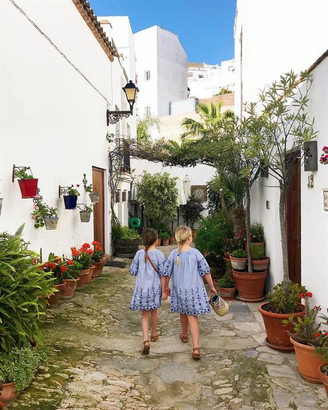 Children on holiday in Spain