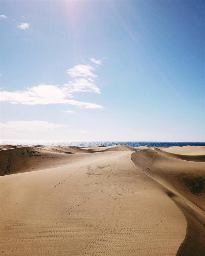 Dune di sabbia, Maspalomas, Gran Canaria