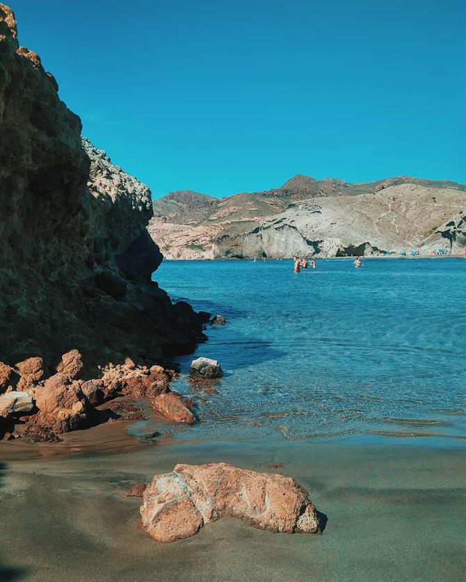 plaża, Playa de El Monsul, Almeria