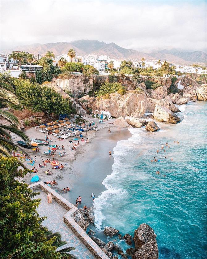 Plage à Nerja, Costa del Sol