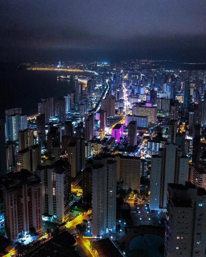 Benidorm at night