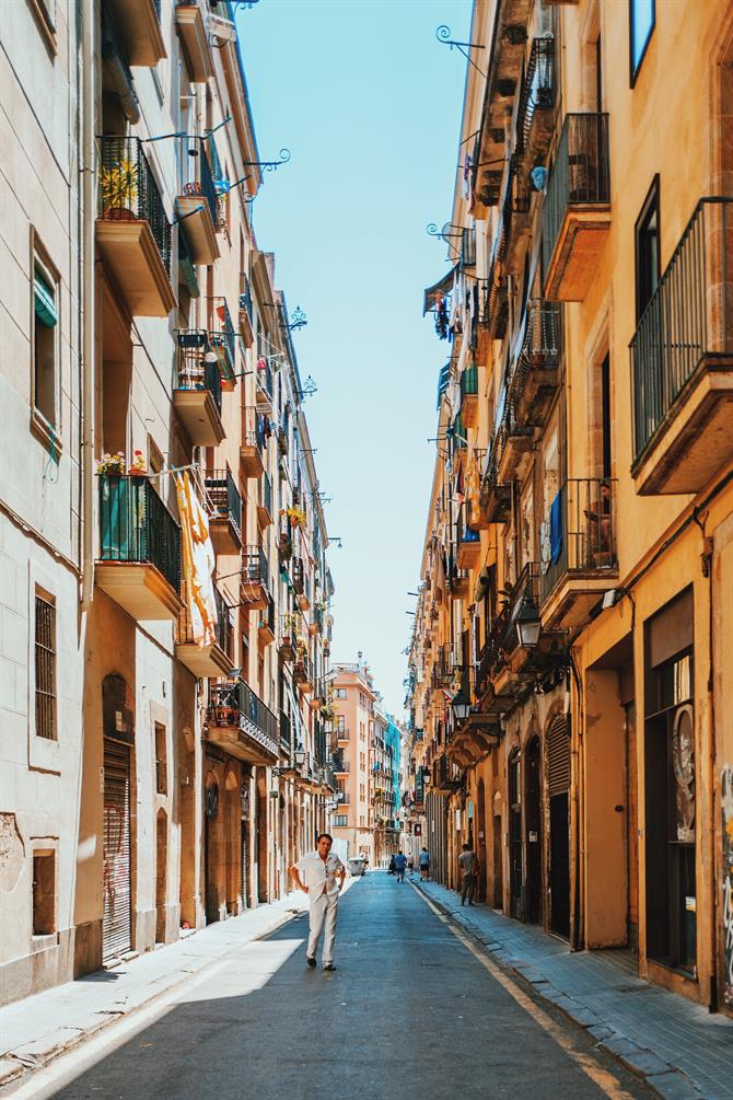 El Raval-distriktet i Barcelona