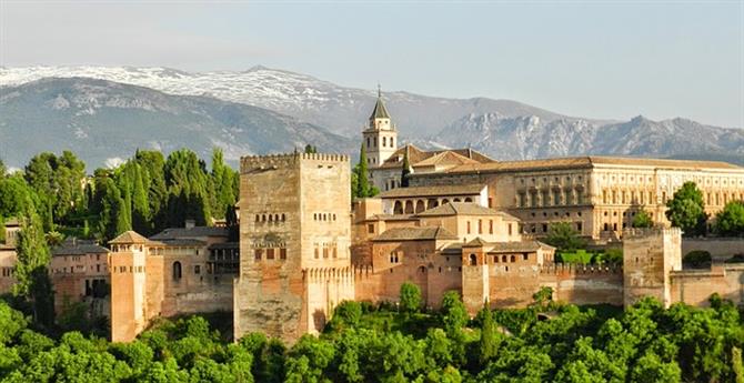 View of the Alhambra Palace, Granada