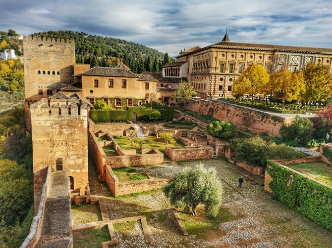 Inside the Alhambra Palace