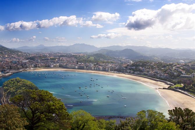 Playa de La Concha à San Sebastián