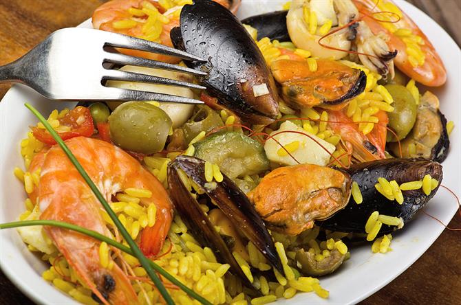 Paella de marisco