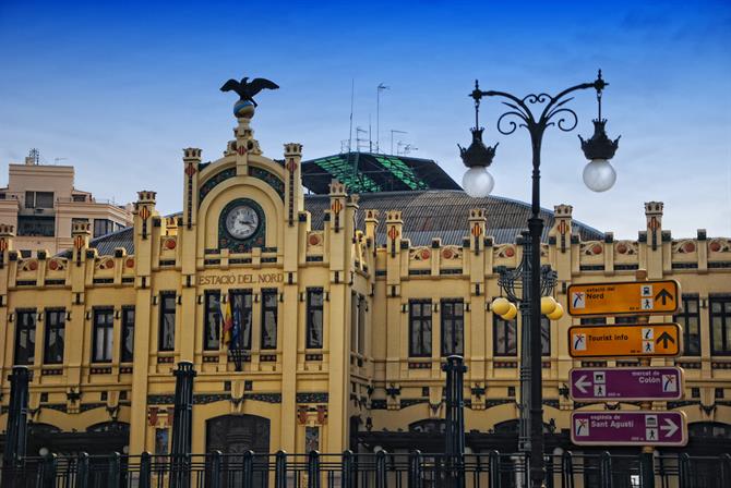 Valencia - Estacion del Norte - Sentralbanestasjonen