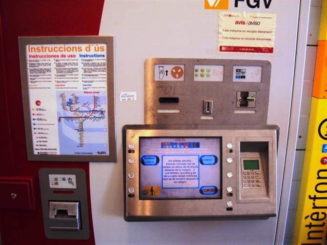 Valencia metroautomat