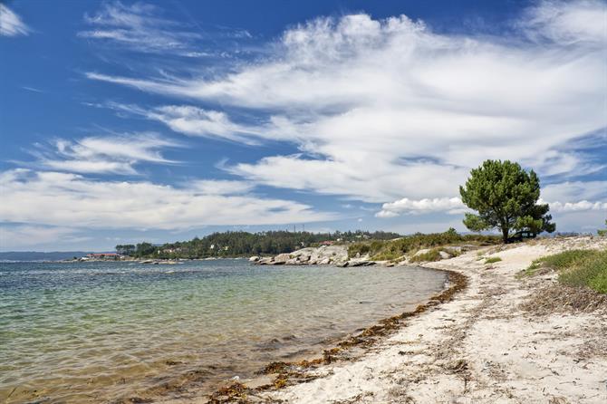 Gradin beach on Arousa island