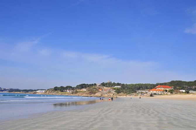 Lanzada beach in O Grove (Pontevedra) Galicia