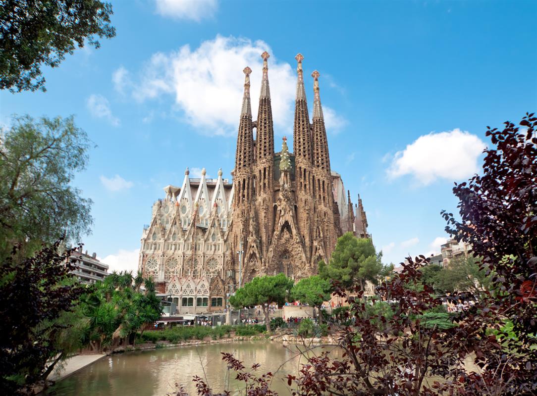 Jesus On The Cross - Sagrada Familia Church - Barcelona Spiral