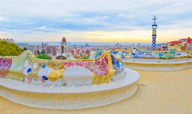 Parc Guell, Barcelone - Costa Brava (Espagne)