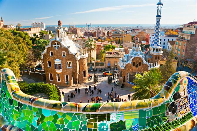 Parc Güell à Barcelone, Catalogne (Espagne)