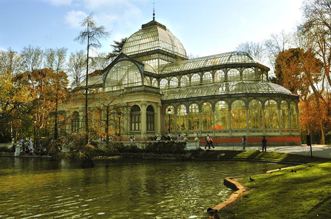 Crystal Palace in the Retiro Park in Madrid