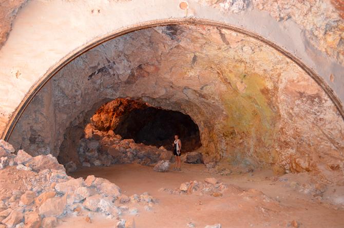 Inside Indiana Jones cave Almeria