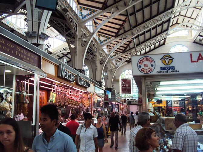 De markt in Valencia