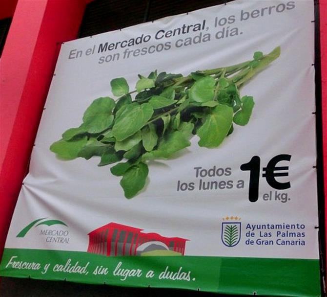 Watercress poster, Las Palmas de Gran Canaria's Mercado Central