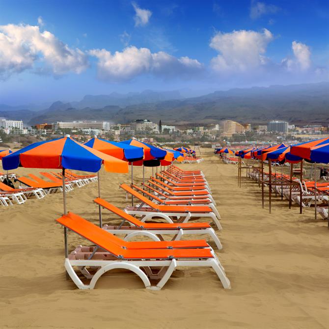 Playa del Ingles på Gran Canaria