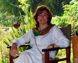owner and interior designer Ana Zalba at her hacienda Faín Viejo