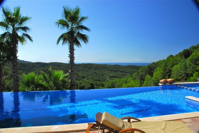 Sitges villa, piscina