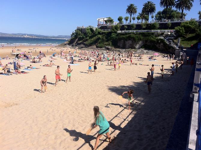 Las Palas, sport typique sur les plages de Santander