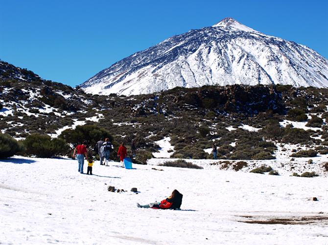 Snow on Mount Teide, Tenerife