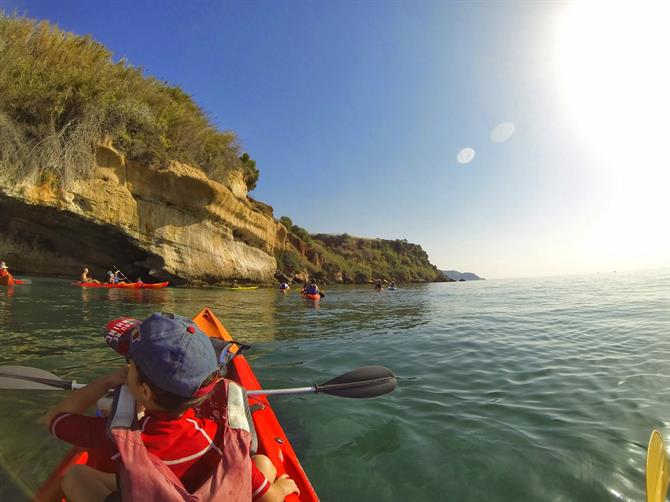 Kayak des plages de Burriana à Maro, Malaga - Costa del Sol