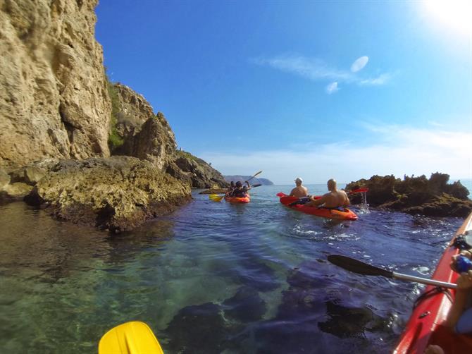 Kayaking Burriana beach to Maro